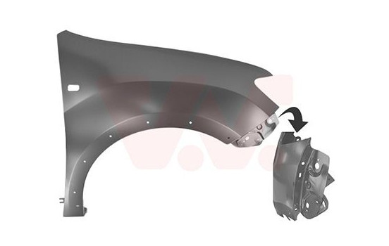 FRONT MUDGUARD RIGHT 1509656 Van Wezel