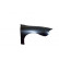 Front Mudguard RIGHT to '98 without Indicator Light HOLE 8216658 Van Wezel, Thumbnail 2