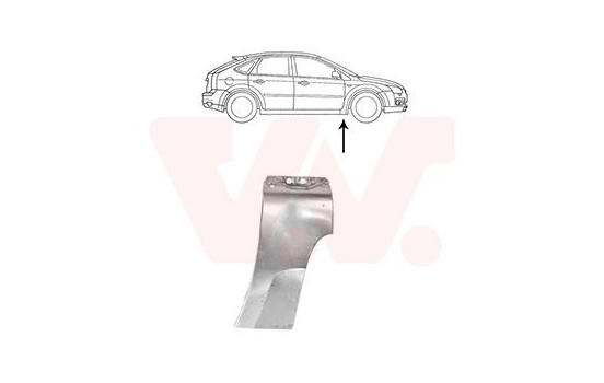 LOWER PART, RIGHT MUDGUARD 1863156 Van Wezel