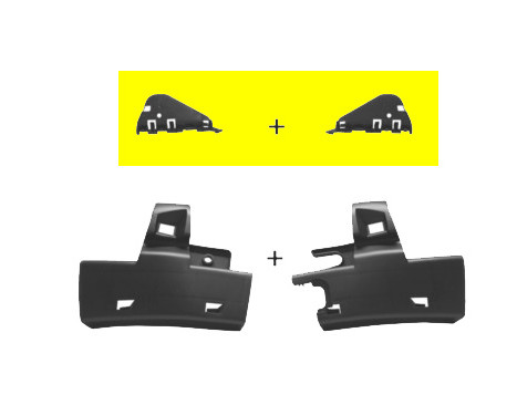 Mount Bracket, bumper 4040537 Van Wezel