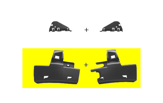 Mount Bracket, bumper 4040539 Van Wezel