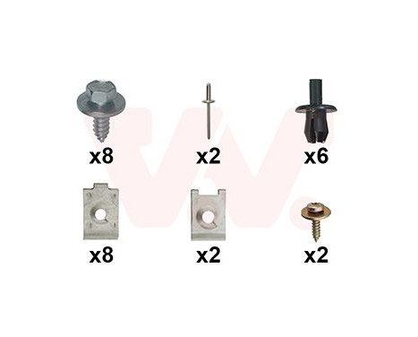 Mount Kit, mud guard 3742796 Van Wezel, Image 2