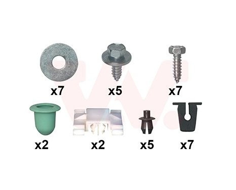 Mounting Kit, mud guard 5880796 Van Wezel, Image 2