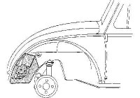 OVERSIZED VW BEETLE BUMPER SUPPORT 1