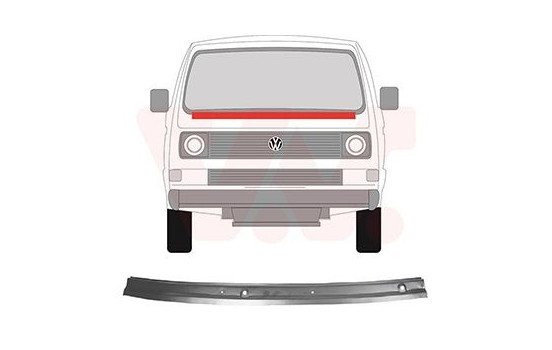 PLATE UNDER THE WINDSHIELD