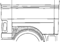 SHEET METAL PART .LP TRANS-80.Wheel Rim RightAND