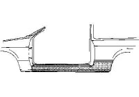 SHEET METAL PART Sill 2-door L