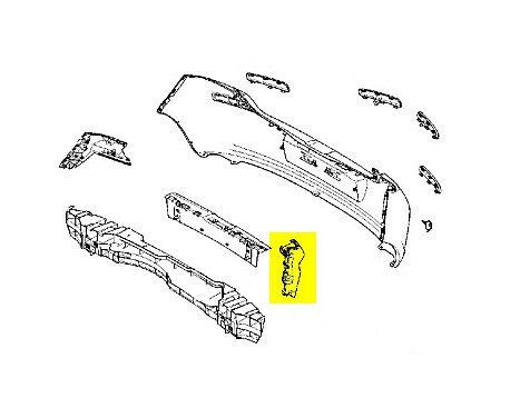 BUMPER SUPPORT Outer Side Left