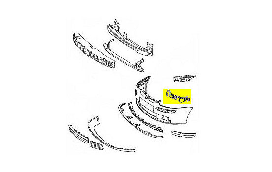 BUMPER SUPPORT RightFOR INSIDE