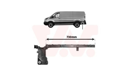 Holder, bumper 1991535 Van Wezel