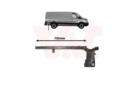Holder, bumper 1991536 Van Wezel