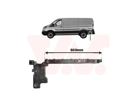 Holder, bumper 1991537 Van Wezel