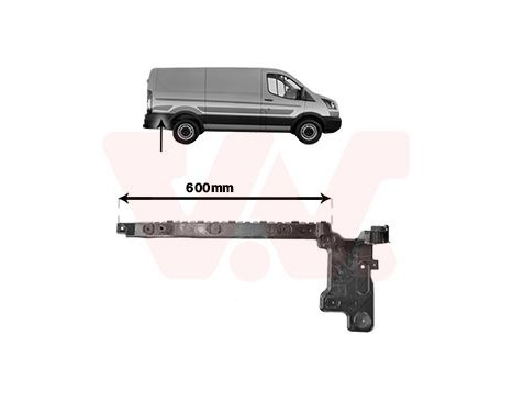 Holder, bumper 1991538 Van Wezel
