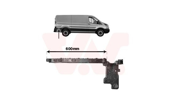 Holder, bumper 1991538 Van Wezel