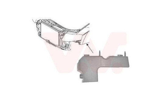 Mount Bracket, bumper 0326567 Van Wezel, Image 2