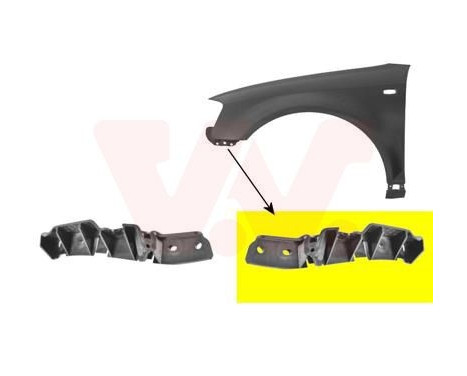 Mount Bracket, bumper 0332567 Van Wezel, Image 2