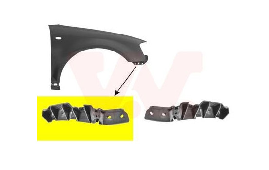 Mount Bracket, bumper 0332568 Van Wezel, Image 2