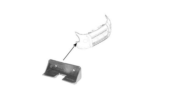 Mount Bracket, bumper 0976568 Van Wezel