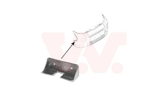 Mount Bracket, bumper 0976568 Van Wezel, Image 2