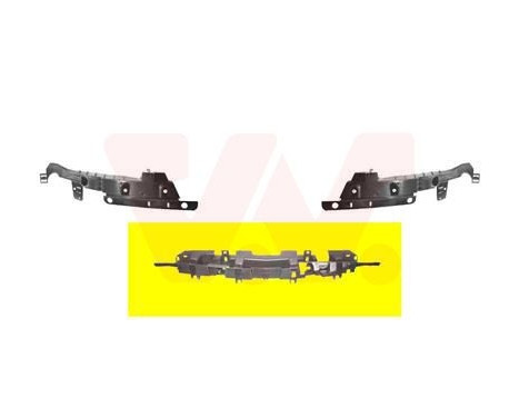 Mount Bracket, bumper 3749569 Van Wezel, Image 2