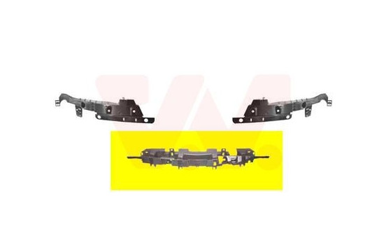 Mount Bracket, bumper 3749569 Van Wezel, Image 2