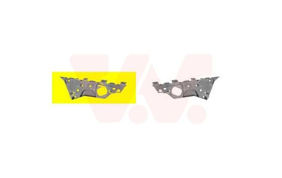 Mount Bracket, bumper 3750568 Van Wezel, Image 2