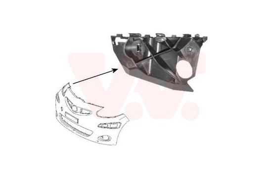 Mount Bracket, bumper 5403568 Van Wezel, Image 2