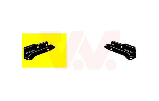 Mount Bracket, bumper 5834598 Equipart, Image 2