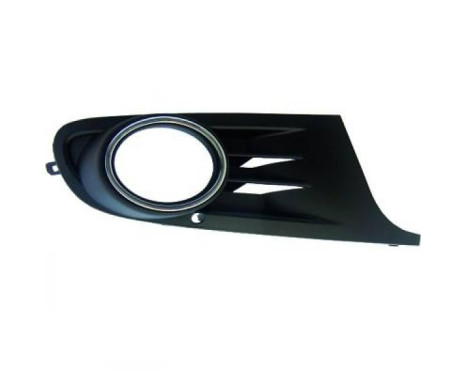 BUMPER GRILL UNDER RIGHT with FOG LIGHT HOLE BLACK / Chrome