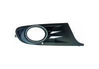 BUMPER GRILL UNDER RIGHT with FOG LIGHT HOLE BLACK / Chrome