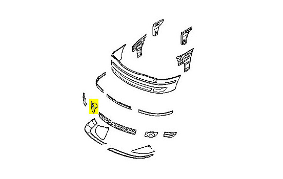 BUMPER GRILL UNDER Right