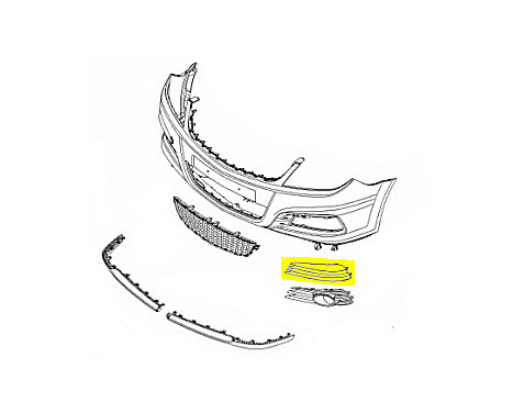 BUMPER GRILL UNDER Right