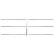 Decorative/protective strip set, radiator grille