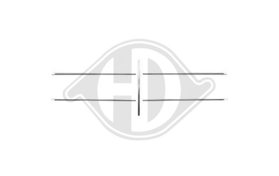 Decorative/protective strip set, radiator grille, Image 2