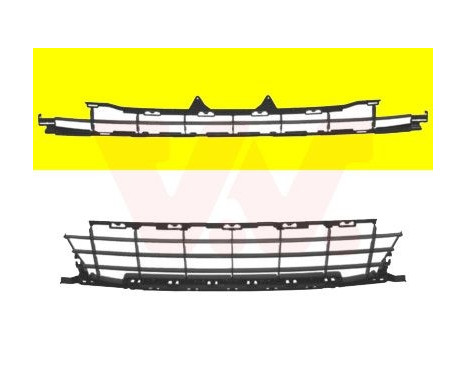 FRONT BUMPER GRILLE + SPORT Above Black, Image 2
