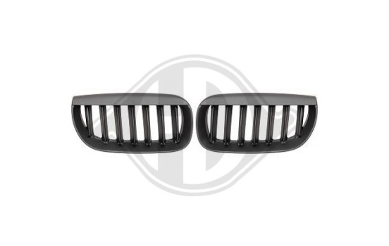GRILL-SET Matt Black '' thick bars '', Image 2