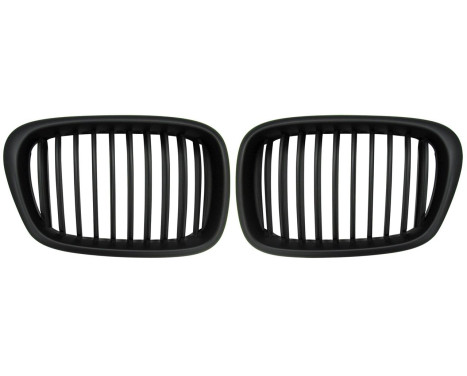 Matte Black Grills BMW 5-Series E39 1995-2001, Image 3
