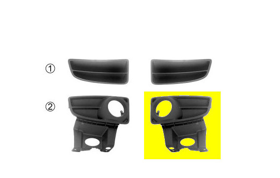 Ventilation Grille, bumper, Image 2