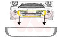 Ventilation Grille, bumper