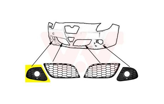 Ventilation Grille, bumper