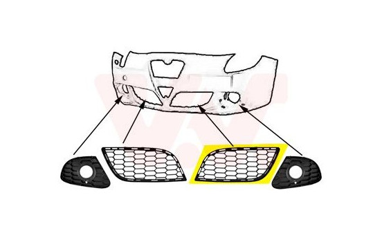 Ventilation Grille, bumper