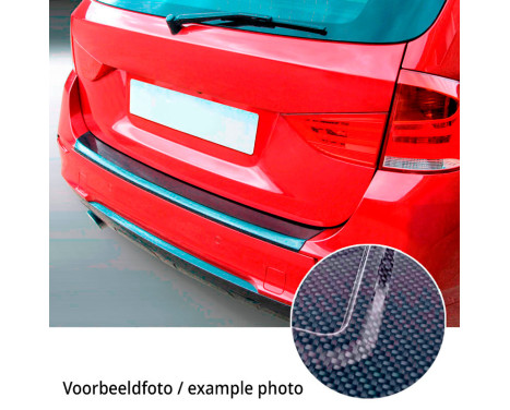 ABS Rear bumper protection molding suitable for Audi Q6 e-tron (GFB) 2024- Carbon-Look