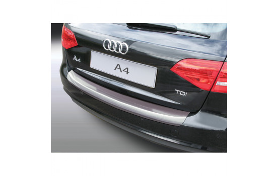ABS Rear bumper protector Audi A4 Avant 2012- (excl. S4) 'Brushed Alu' Look