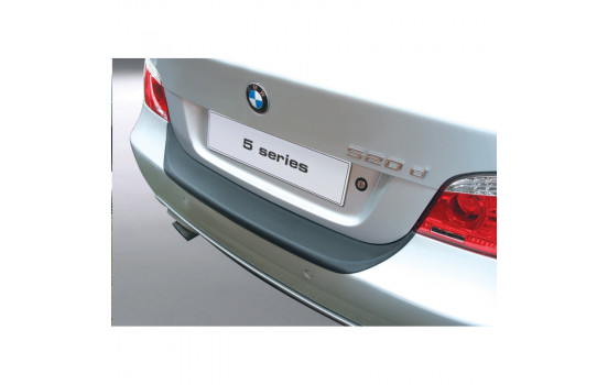 ABS Rear bumper protector BMW 5 Series E60 4 sedan M-Sport 2003-2010 Black