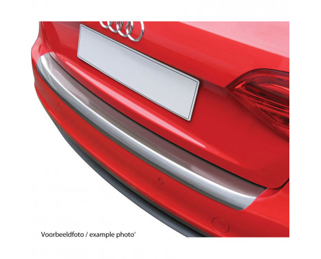 ABS Rear bumper protector BMW 5-Series F10 Sedan 2010- 'Brushed Alu' Look, Image 2