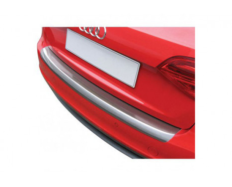 ABS Rear bumper protector BMW 5-Series F10 Sedan 2010- Silver