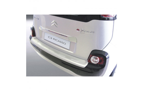 ABS Rear bumper protector Citroën C3 Picasso Silver