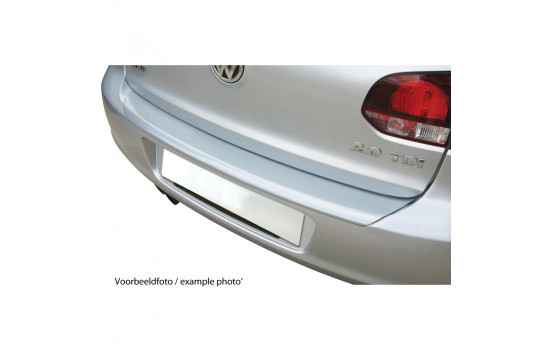 ABS Rear bumper protector Fiat 500 / 500C Abarth 4 / 2016- Silver 'Ribbed'