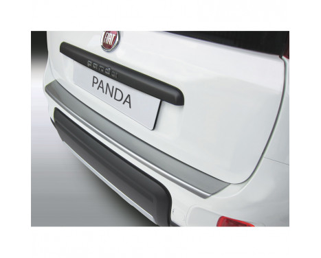 ABS Rear bumper protector Fiat Panda 4x4 / Trekking 3 / 2012- 'Brushed Alu' Look