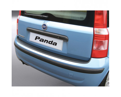 ABS Rear bumper protector Fiat Panda II 2006- Black